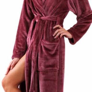 Dámský vínový župan Vestis Siena 3156 nadměr