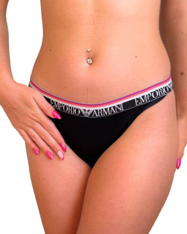 Dámská bavlněná tanga Emporio Armani EW000405 AF10883