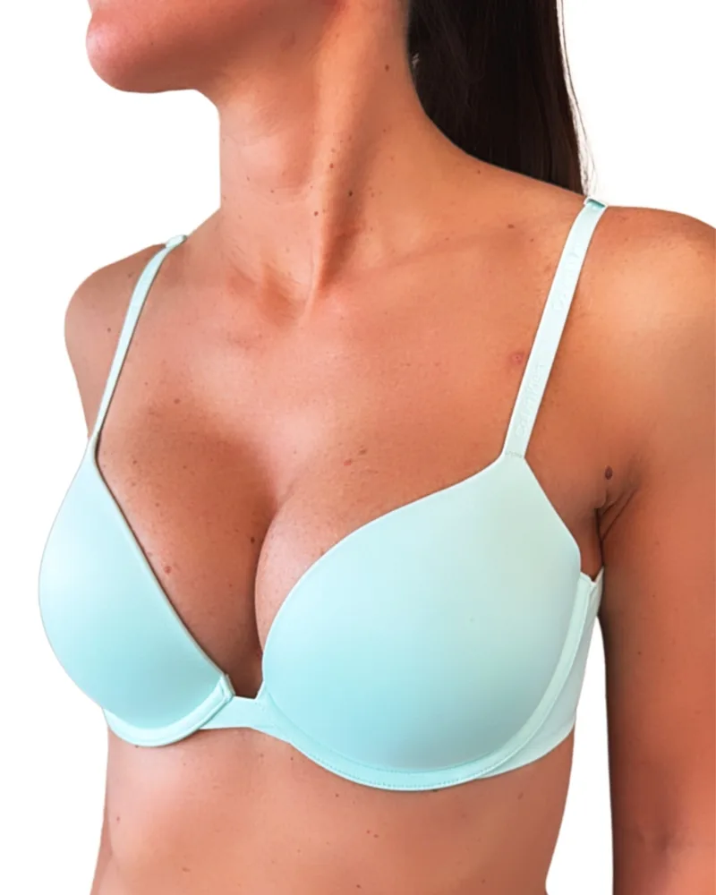 Dámská push-up podprsenka Calvin Klein QF7315 mint