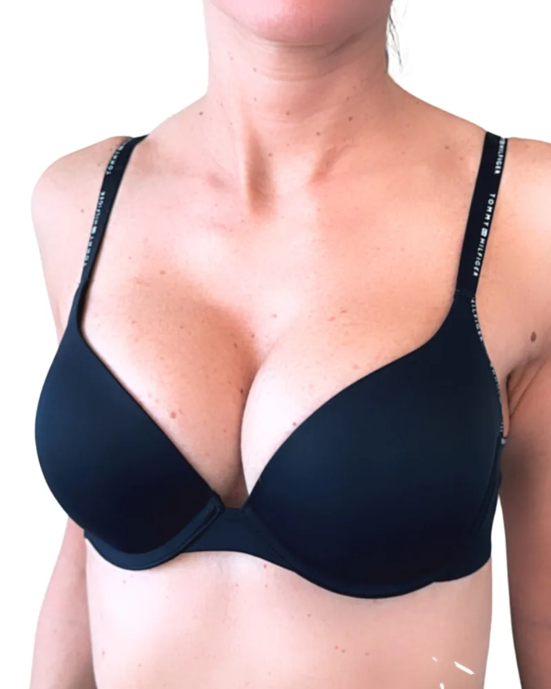 Dámská push-up podprsenka Tommy Hilfiger UW0UW05211 modrá