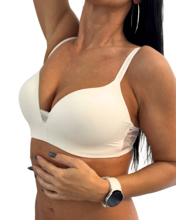 Dámská push-up podprsenka Tommy Hilfiger UW02405 bezkosticová šampáňo