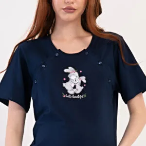 Dámská noční košile mateřská Vienetta Secret Zajíčci