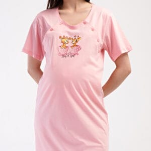 Dámská noční košile mateřská Vienetta Secret Žirafy