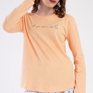 Dámské pyžamo dlouhé Vienetta Secret Karolína