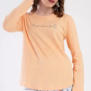 Dámské pyžamo dlouhé Vienetta Secret Karolína