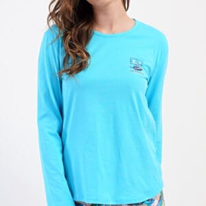 Dámské pyžamo dlouhé Vienetta Secret Listy