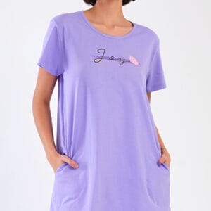 Dámské domácí šaty s krátkým rukávem Vienetta Secret Barbora