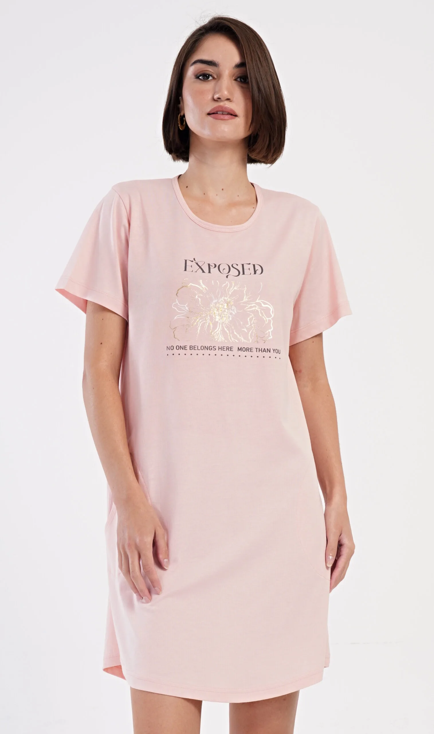 Dámské domácí šaty s krátkým rukávem Vienetta Secret Michaela