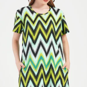 Dámské domácí šaty s krátkým rukávem Vienetta Secret Zuzana