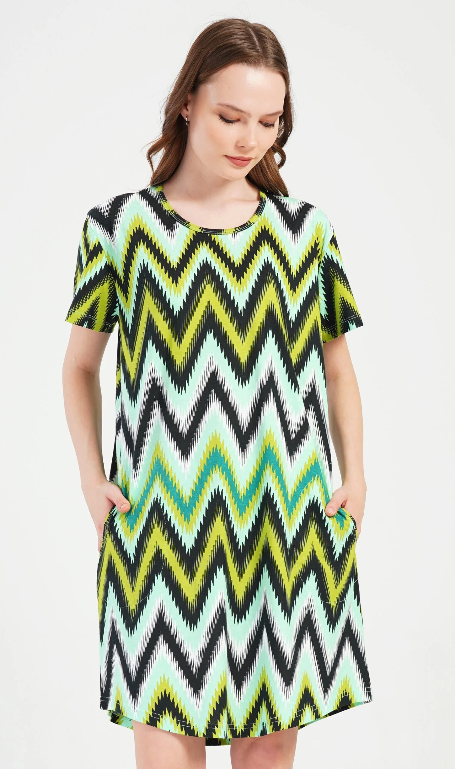 Dámské domácí šaty s krátkým rukávem Vienetta Secret Zuzana