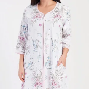 Dámské domácí šaty s tříčtvrtečním rukávem Margot