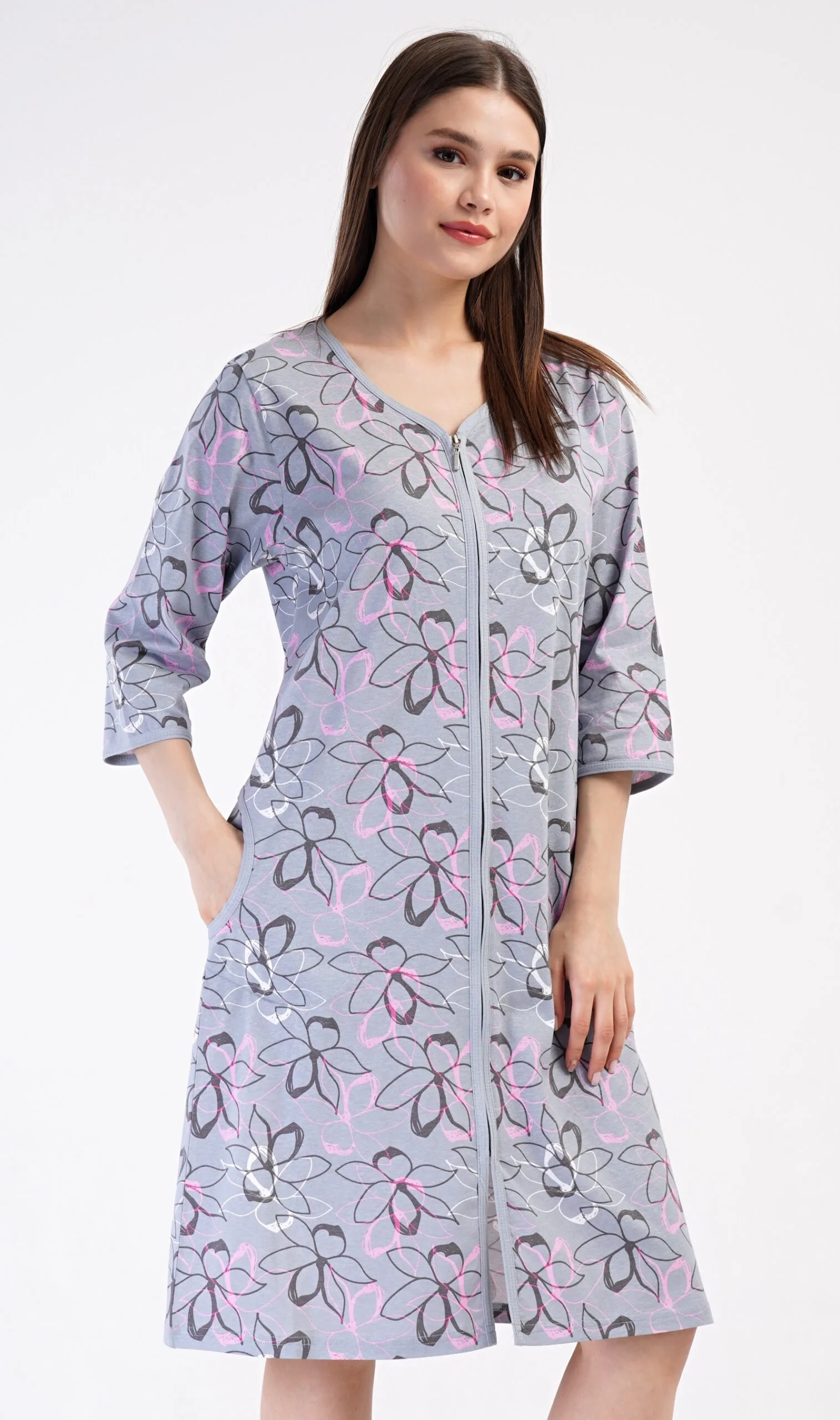 Dámské domácí šaty s tříčtvrtečním rukávem Vienetta Secret Miana