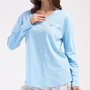 Dámské pyžamo dlouhé Vienetta Secret Alex