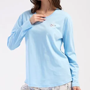 Dámské pyžamo dlouhé Vienetta Secret Alex