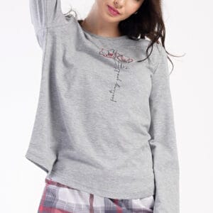 Dámské pyžamo dlouhé Vienetta Secret Brigitte