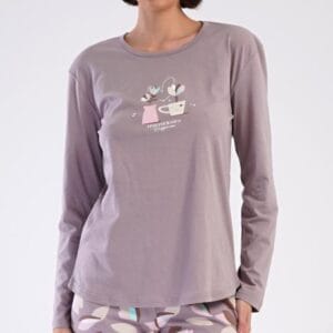 Dámské pyžamo dlouhé Vienetta Secret Klárka