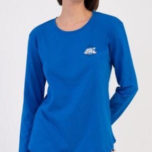 Dámské pyžamo dlouhé Vienetta Secret Květy