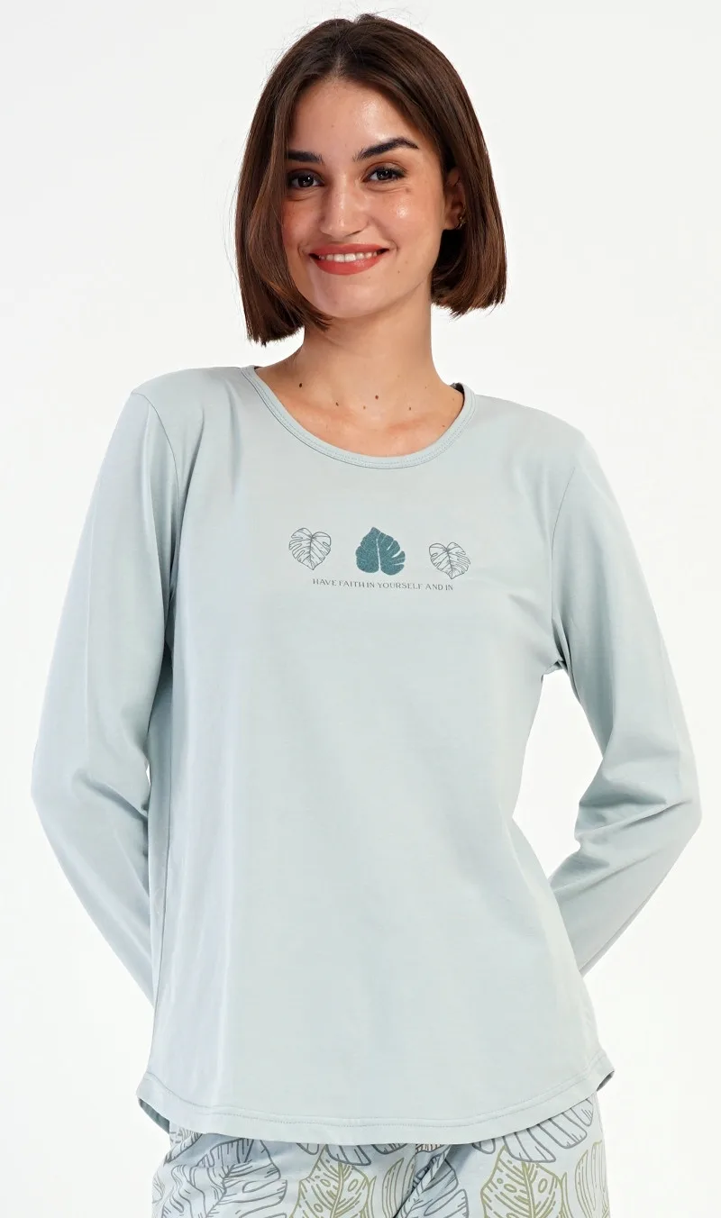 Dámské pyžamo dlouhé Vienetta Secret Sofie