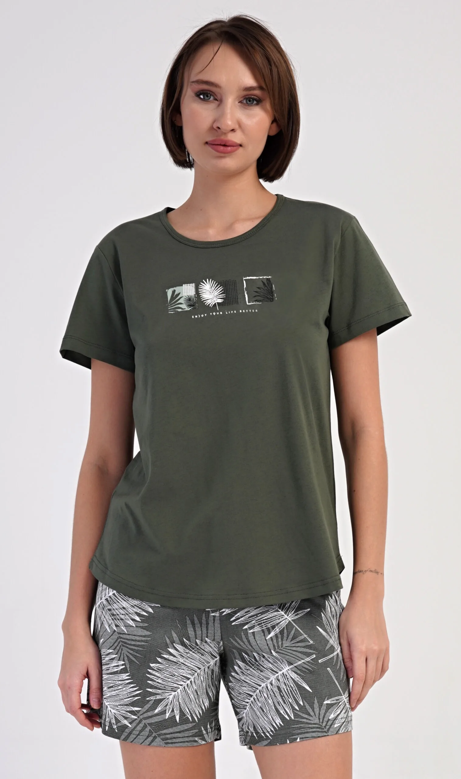 Dámské pyžamo šortky Vienetta Secret Barbora