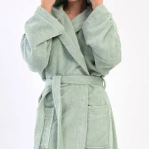 Dámský župan dlouhý s kapucí Vienetta Secret Máta