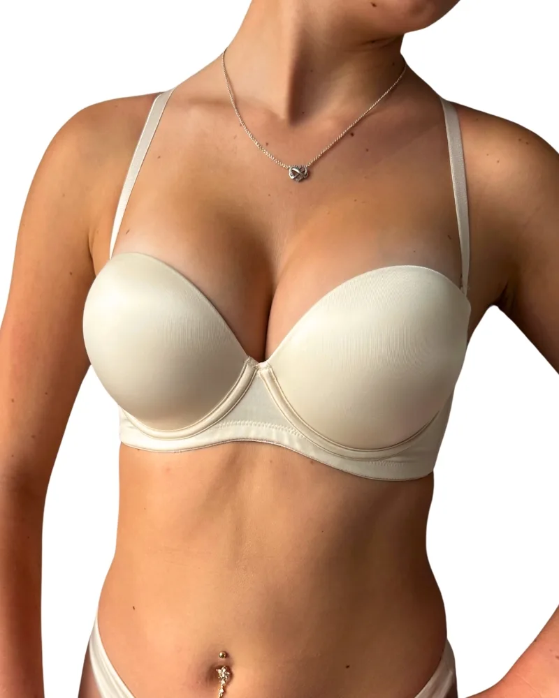 Dámská korzetová super push-up podprsenka Lormar EXTRA DOUBLE talco SHINE