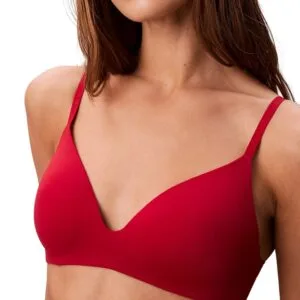 Dámská bezkosticová podprsenka Calvin Klein QF8013 červená