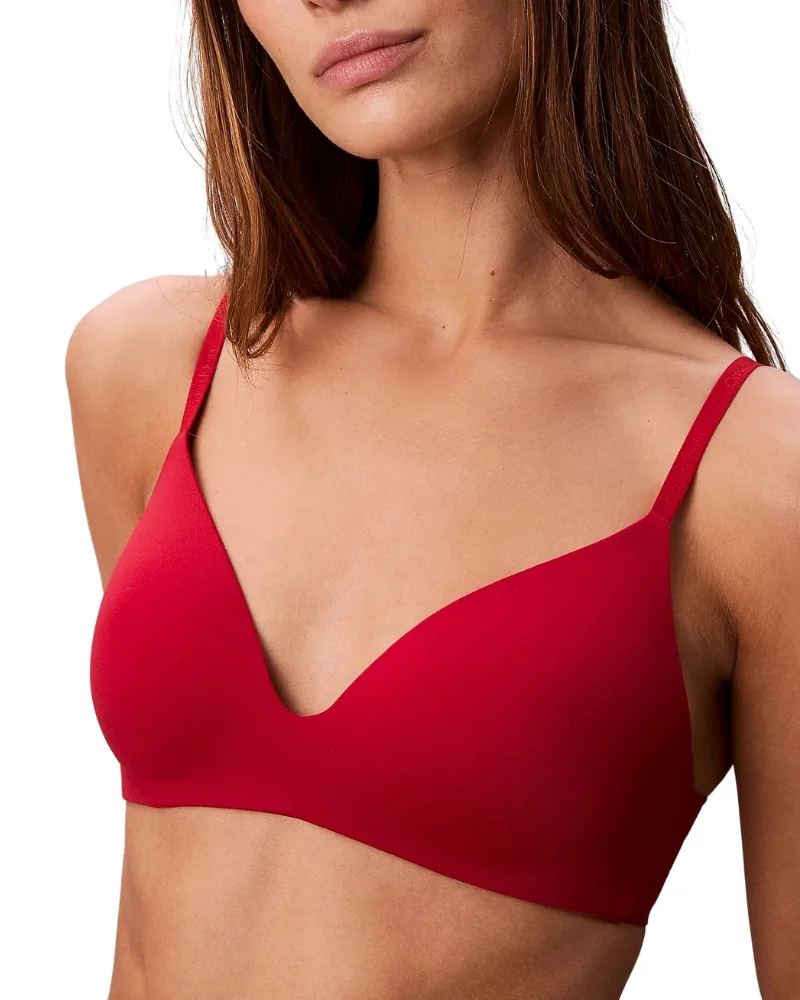 Dámská bezkosticová podprsenka Calvin Klein QF8013 červená