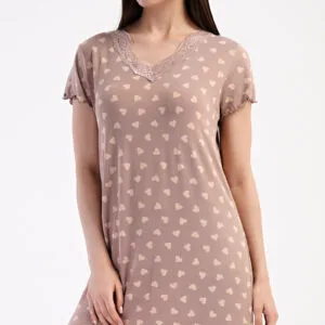 Dámská noční košile Vienetta Secret Srdíčka