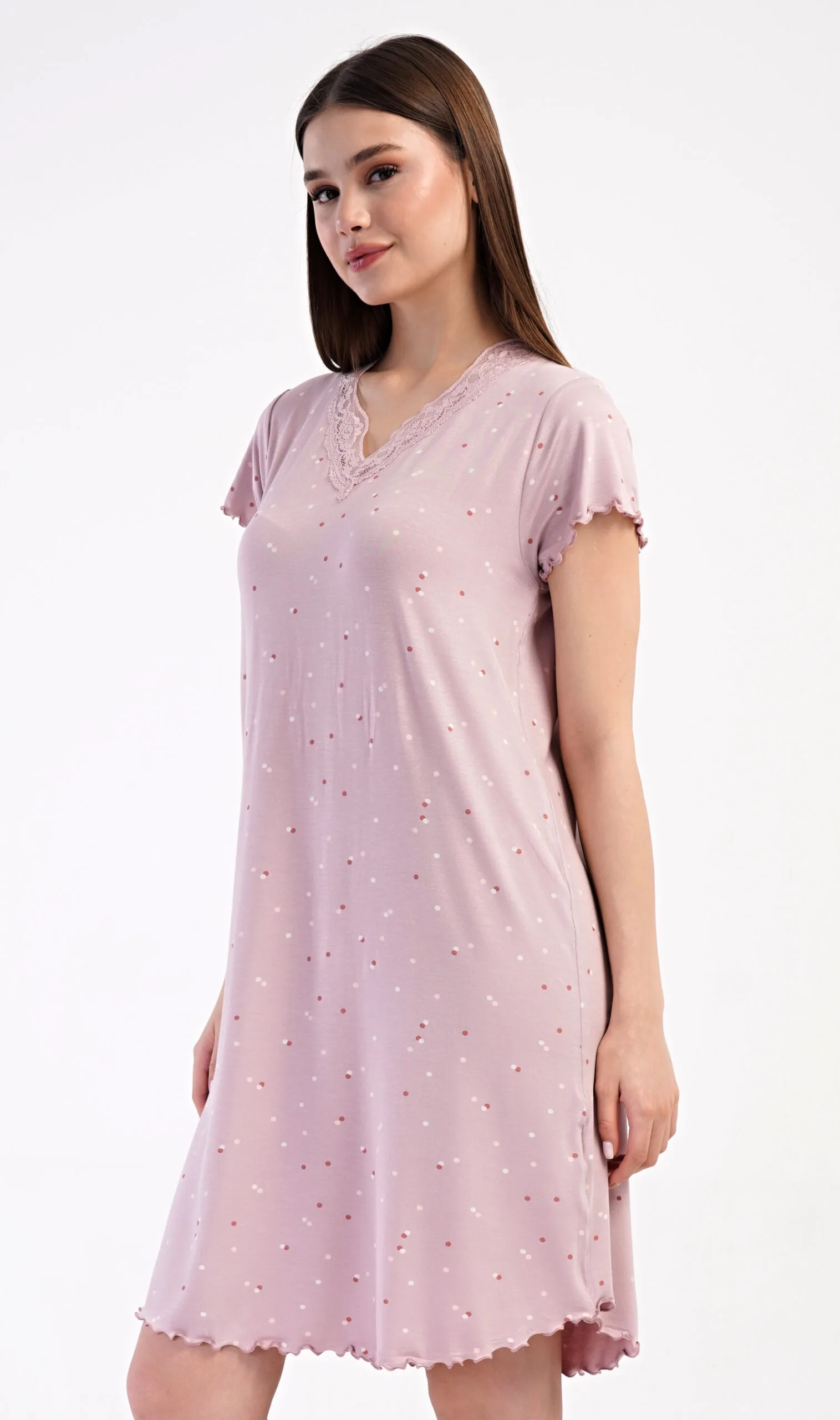 Dámská noční košile s krátkým rukávem Vienetta Secret Iris