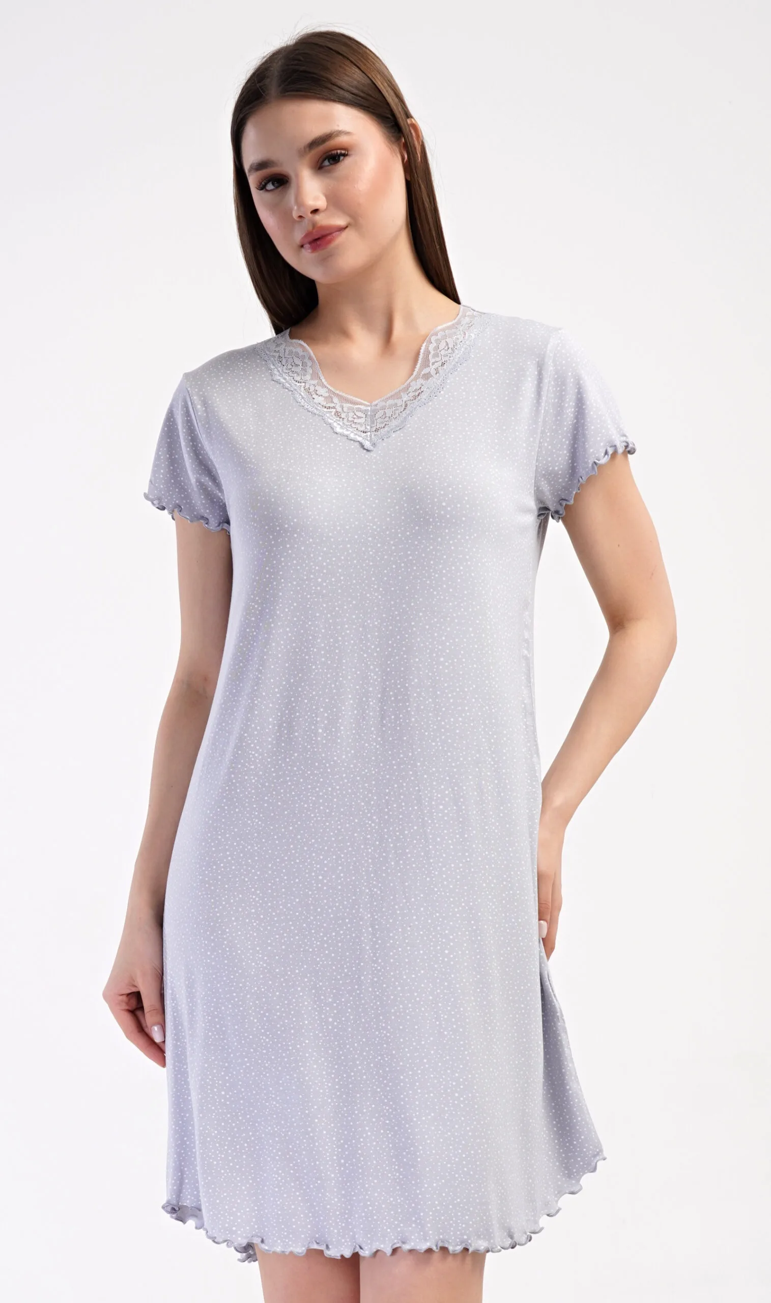 Dámská noční košile s krátkým rukávem Vienetta Secret Winter