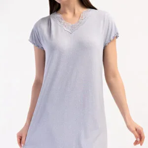 Dámská noční košile s krátkým rukávem Vločka