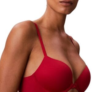 Dámská push-up podprsenka Calvin Klein QF7315 červená