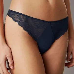 Dámská tanga Calvin Klein QF8093 modré