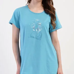 Dámské domácí šaty s krátkým rukávem Vienetta Secret Book