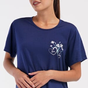 Dámské domácí šaty s krátkým rukávem Vienetta Secret Janette