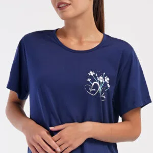 Dámské domácí šaty s krátkým rukávem Vienetta Secret Janette