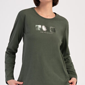 Dámské pyžamo dlouhé Vienetta Secret Barbora