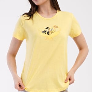 Dámské pyžamo šortky Vienetta Secret Včelka