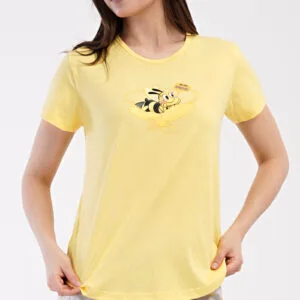 Dámské pyžamo šortky Vienetta Secret Včelka