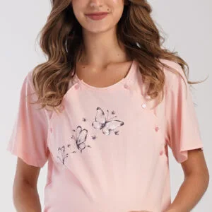 Dámská noční košile mateřská Vienetta Secret Butterfly