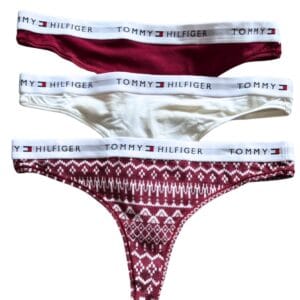 Dámská tanga Tommy Hilfiger UW06134 VÁNOCE 3 ks