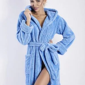 Dámská úžasný župan Dkaren Diana modrý