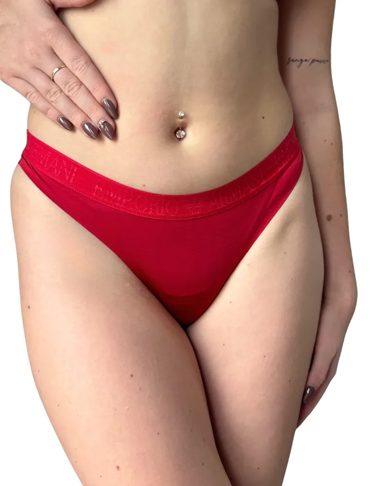 Dámské brazilky Emporio Armani EW000404 AF10891 červená