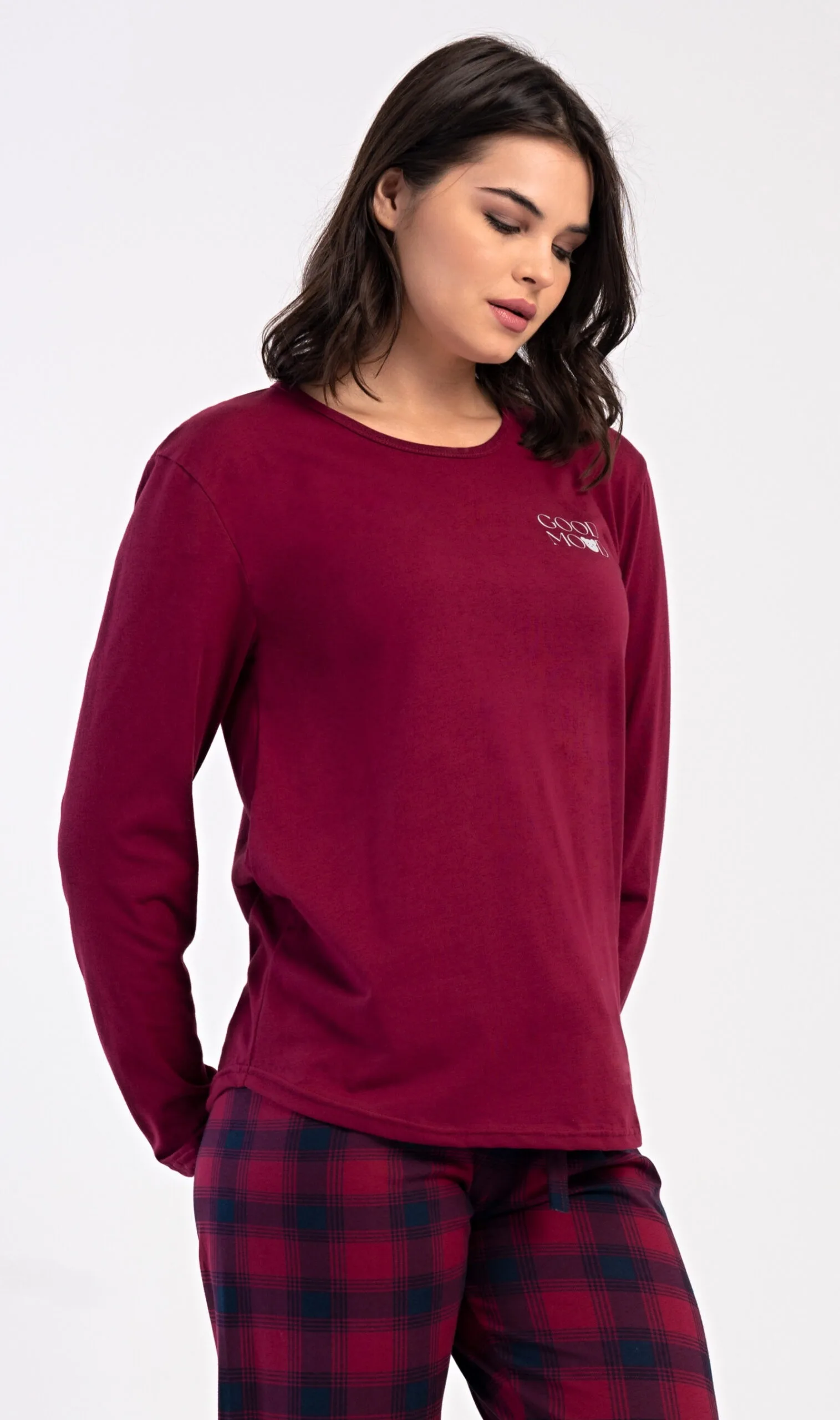 Dámské pyžamo dlouhé Vienetta Secret Emma