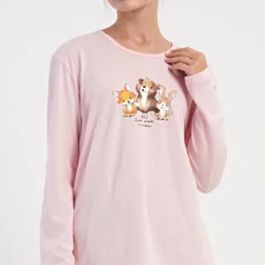 Dámské pyžamo dlouhé Vienetta Secret Olivia