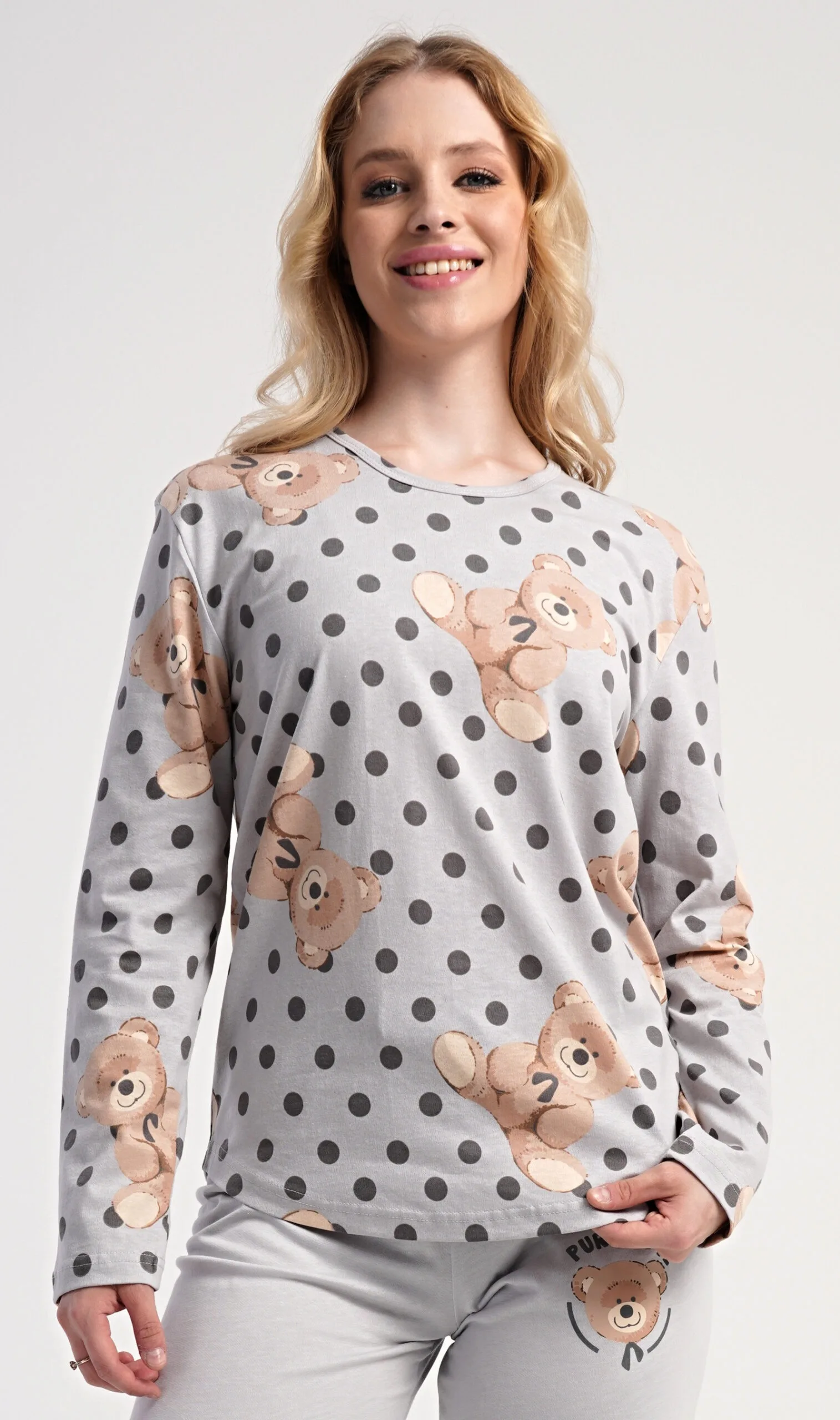 Dámské pyžamo dlouhé Vienetta Secret Paula