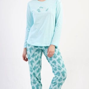 Dámské zelené pyžamo Vienetta Secret Denisa