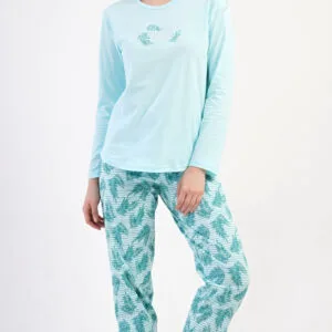 Dámské zelené pyžamo Vienetta Secret Denisa