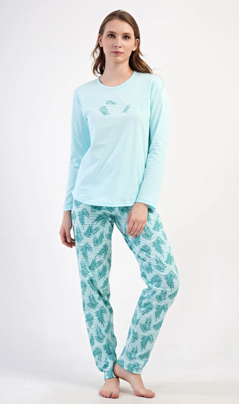 Dámské zelené pyžamo Vienetta Secret Denisa