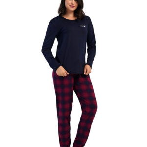 Dámské modré pyžamo Vienetta Secret Emma